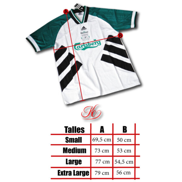 Camiseta Liverpool Suplente // Temporada 93/94