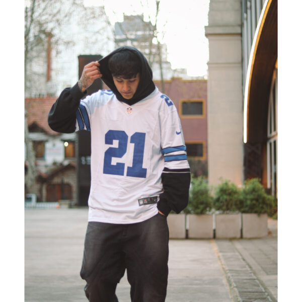 Camiseta NFL Cowboys Blanca // Nº21 Elliott