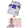 Camiseta NFL Cowboys Blanca // Nº21 Elliott