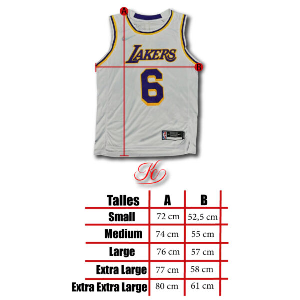 Camiseta Lakers Blanca // Nº23 James