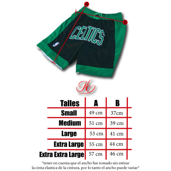 Short Celtics Negro
