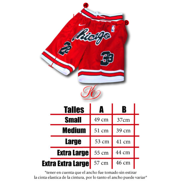 Short-Chicago-Rojo-Jordan-5 Short Chicago Rojo Jordan